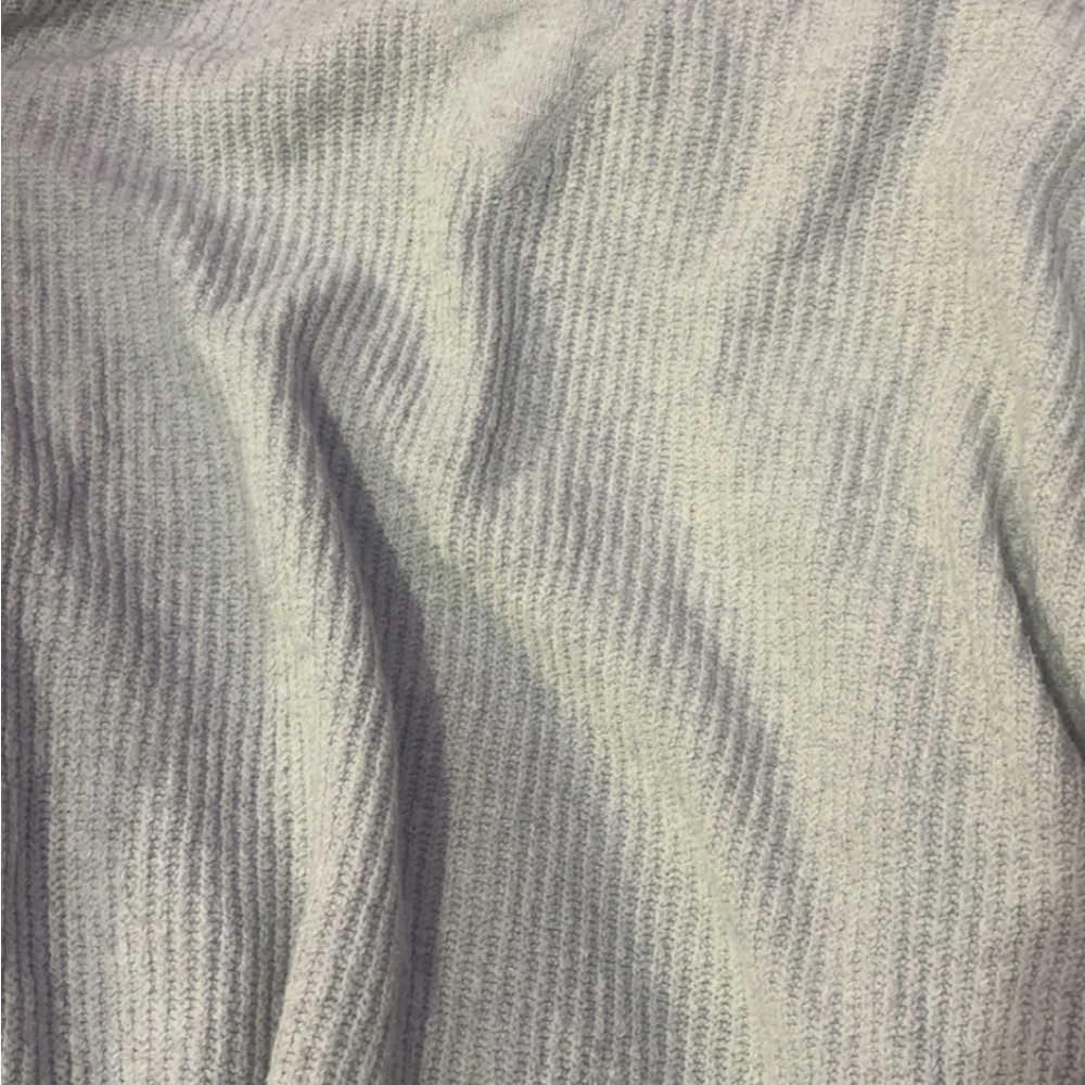 Aerie Light Gray V-Neck Sweater